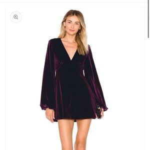 Tularosa Ryland Dress in Plum size Large‎